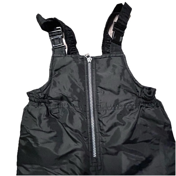 Toddler New Legends Black Snow Bib Double Knee Size Small (4) - Picture 3 of 4